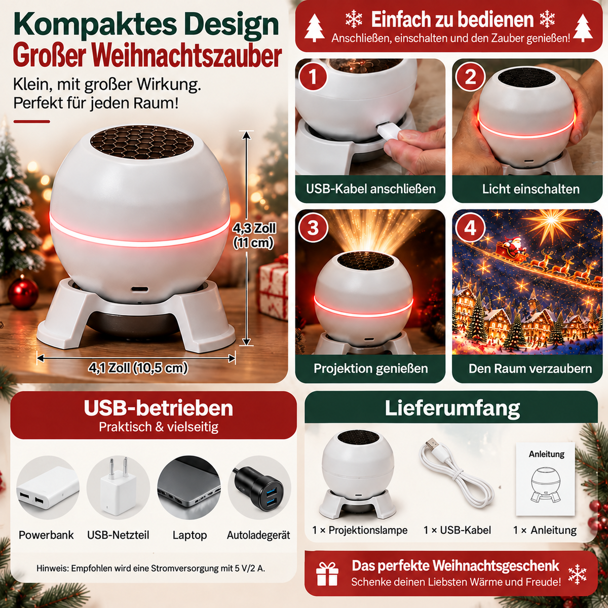 Offizieller Shop | đđđ SCNDRÂŽ intelligenter holografischer Projektor (HD Smart Dynamic 5D)