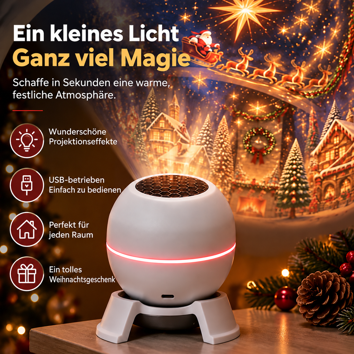 Offizieller Shop | 🎁🎁🎁 SCNDR® intelligenter holografischer Projektor (HD Smart Dynamic 5D)